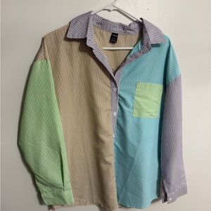 SHEIN Multicolor Striped Men's Shirt